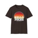 Nate Bargatze Hello Folks Unisex Softstyle T-Shirt