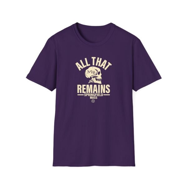 All That Remains Springfield Skull Unisex Softstyle T-Shirt - Image 19