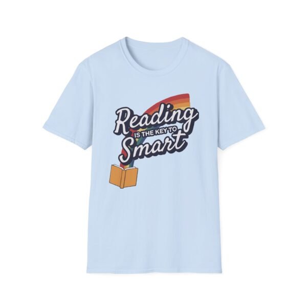 Reading is the Key to Smart Unisex Softstyle T-Shirt - Image 11