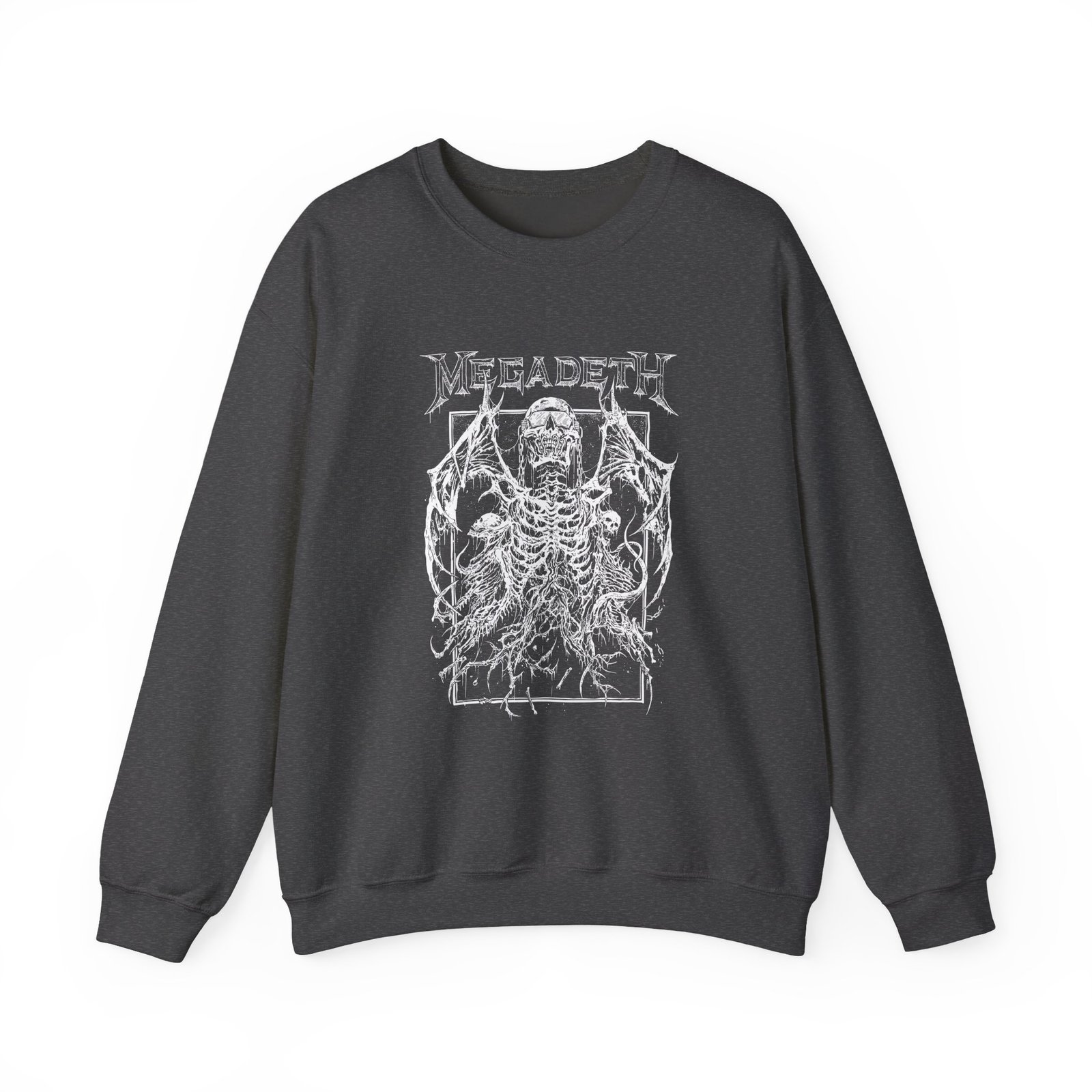 Manhead Megadeth Bat Vic Rising Unisex Heavy Blend™ Crewneck Sweatshirt - Image 9