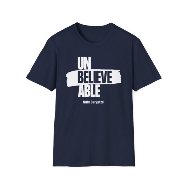 Nate Bargatze - Unbelievable Unisex Softstyle T-Shirt - Image 17