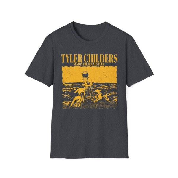 Tyler Childers Grey Hounds Tour Unisex Softstyle T-Shirt - Image 13