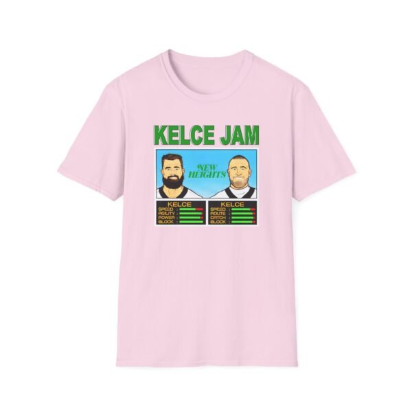 New Heights Kelce Jam Jason And Travis Unisex Softstyle T-Shirt - Image 21