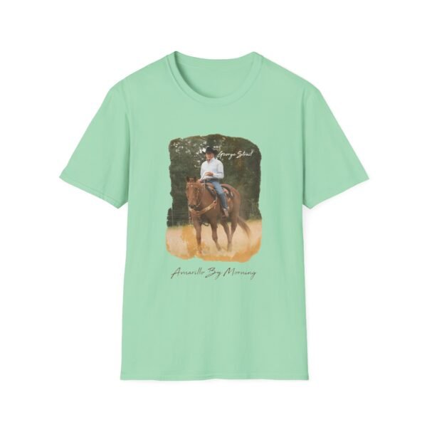 George Strait Amarillo by Morning Unisex Softstyle T-Shirt - Image 9