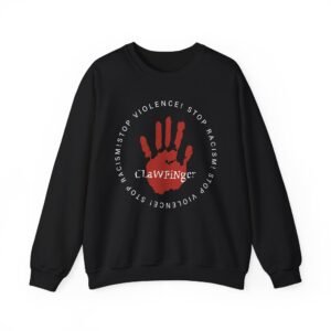 Clawfinger Stop Racism Stop Violence Unisex Heavy Blend™ Crewneck Sweatshirt