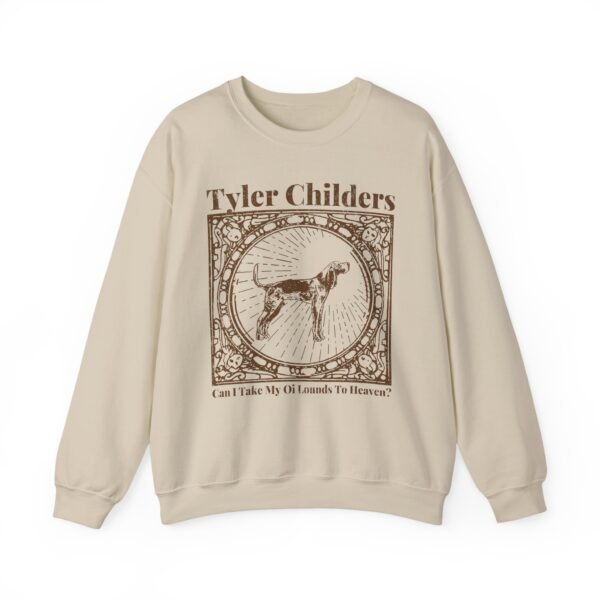 Tyler Childers Beige Hound Unisex Heavy Blend™ Crewneck Sweatshirt - Image 7