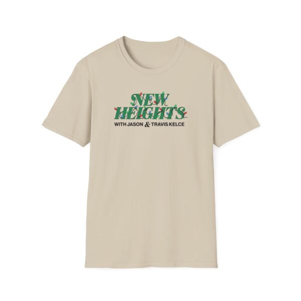New Heights Podcast Holiday Lights Unisex Softstyle T-Shirt - Image 5