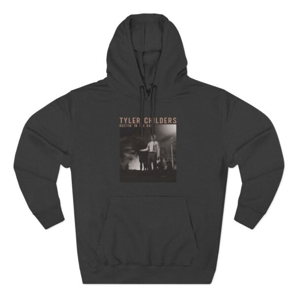 Tyler Childers Black Rustin Three-Panel Fleece Hoodie - Image 5