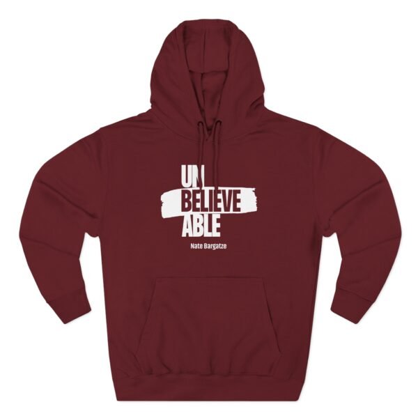 Nate Bargatze - Unbelievable Three-Panel Fleece Hoodie - Image 15