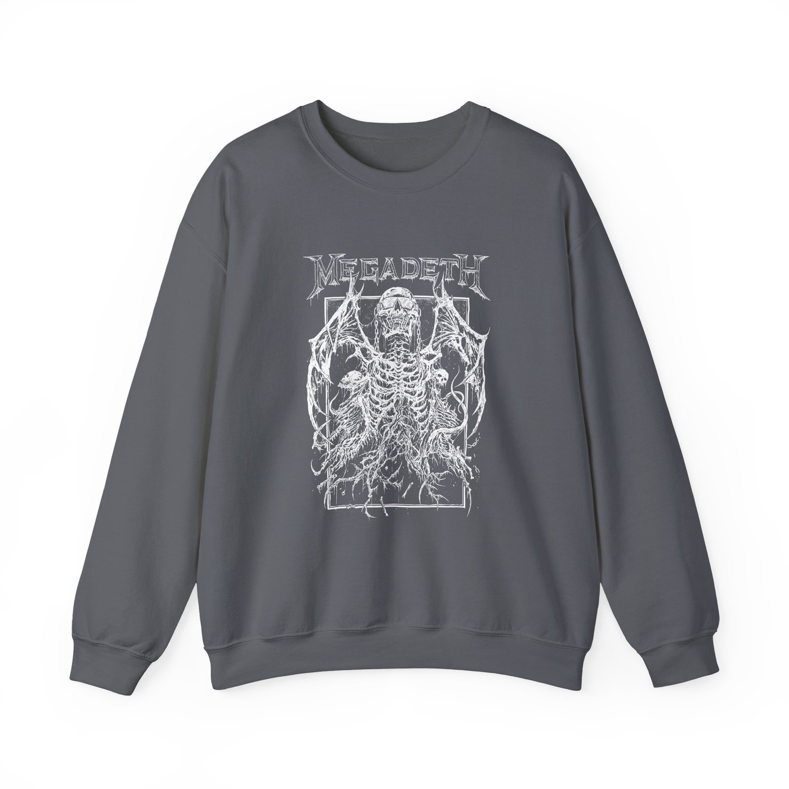 Manhead Megadeth Bat Vic Rising Unisex Heavy Blend™ Crewneck Sweatshirt - Image 13