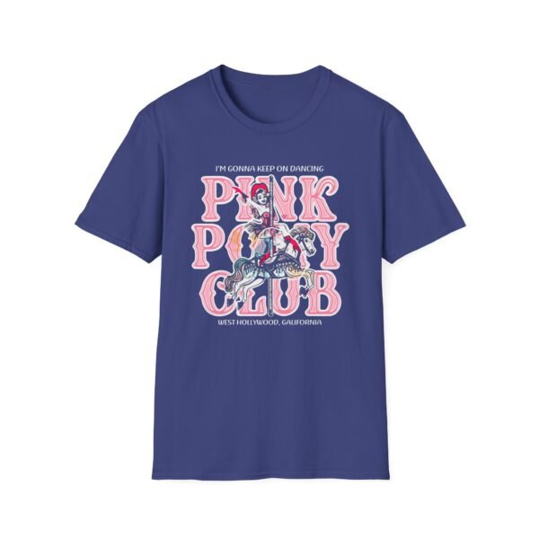 Chappell Roan Im Gonna Keep on Dancing Pink Pony Club Unisex Softstyle T-Shirt - Image 13
