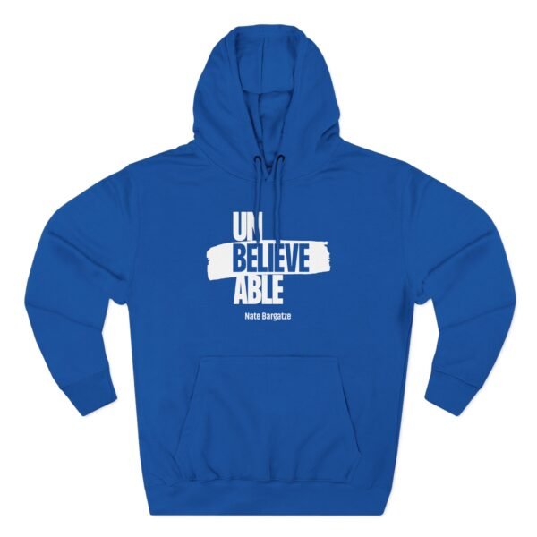 Nate Bargatze - Unbelievable Three-Panel Fleece Hoodie - Image 9