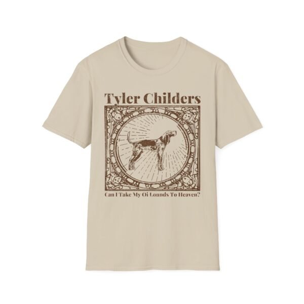 Tyler Childers Beige Hound Unisex Softstyle T-Shirt - Image 5