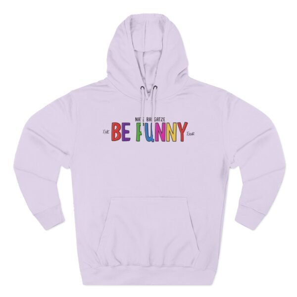 Nate Bargatze the Be Funny Tour Three-Panel Fleece Hoodie - Image 13