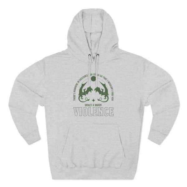 Fourth Wing Violet Violet and Xaden Three-Panel Fleece Hoodie - Image 3