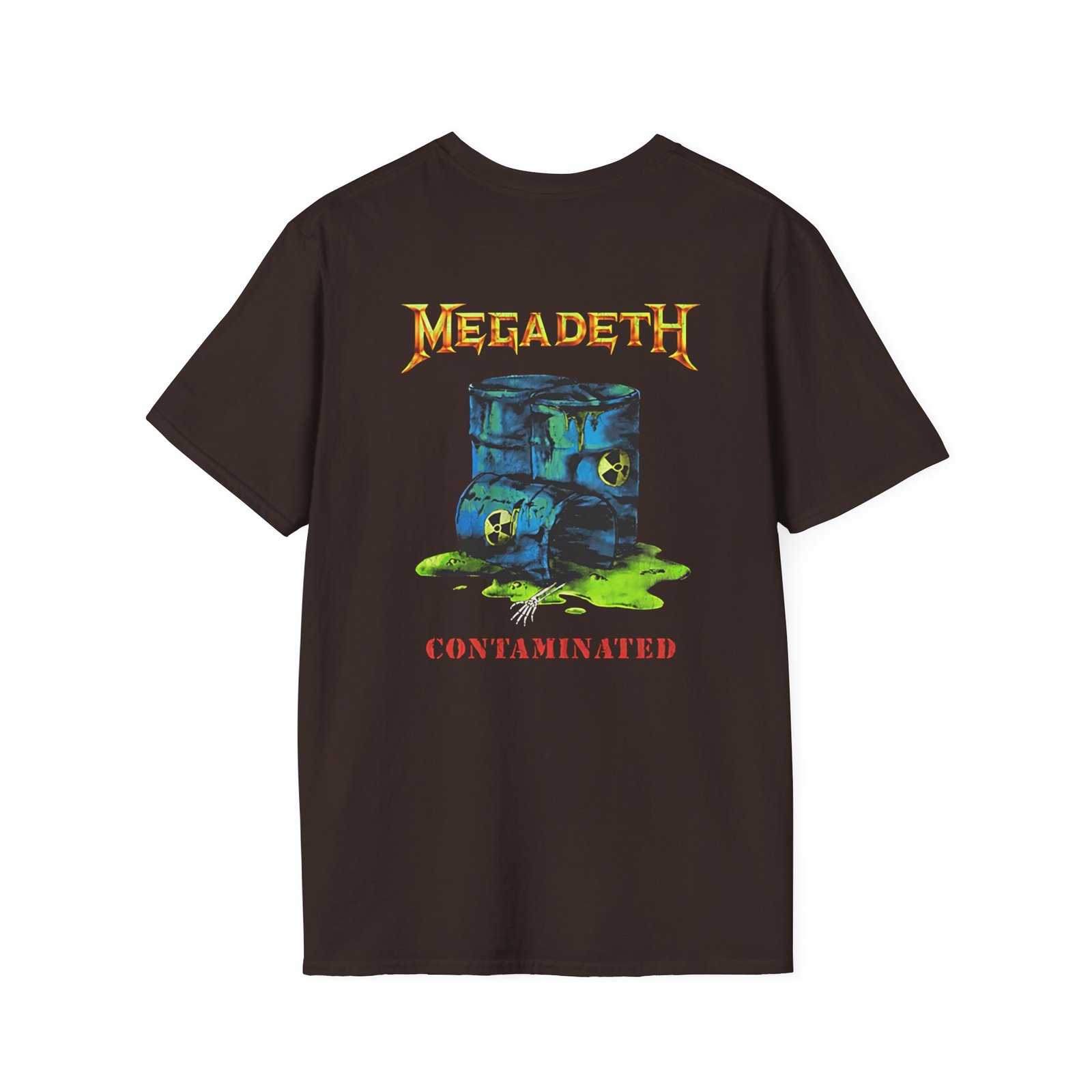 Manhead Megadeth Contaminated Unisex Softstyle T-Shirt - Image 4