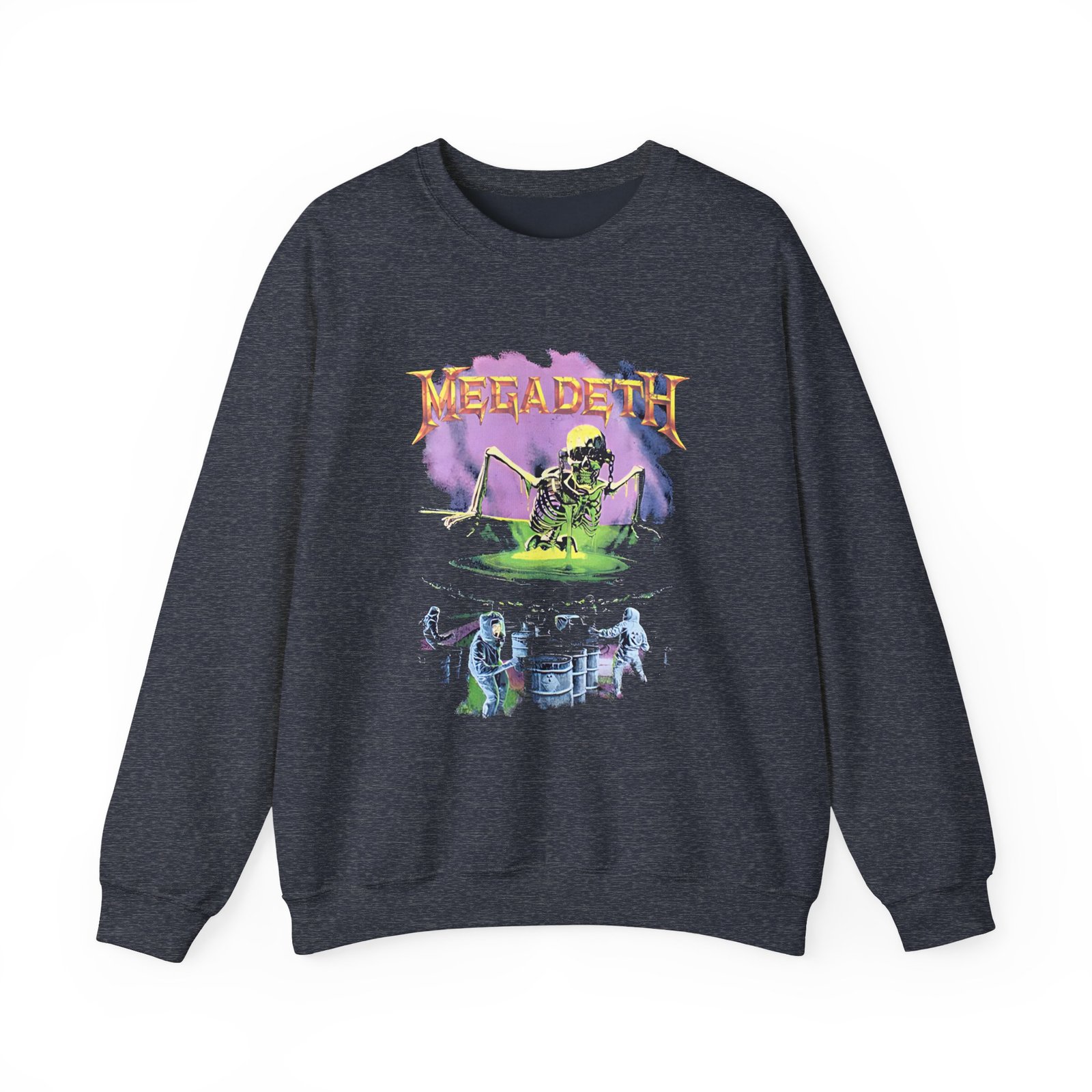 Manhead Megadeth Contaminated Unisex Heavy Blend™ Crewneck Sweatshirt - Image 7