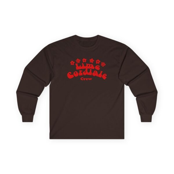 Lime Cordiale Crew Unisex Ultra Cotton Long Sleeve Tee - Image 3