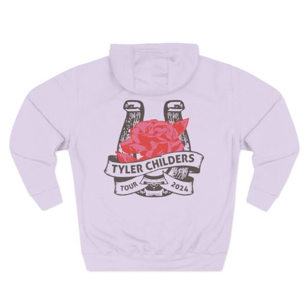 Tyler Childers Blue Muleshoe Three-Panel Fleece Hoodie - Image 22
