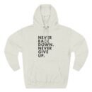 Nick Eh 30 Never Back Down Never Give Up Three-Panel Fleece Hoodie