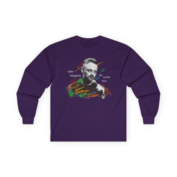 Nate Bargatze 2024 Be Funny Tour Unisex Ultra Cotton Long Sleeve Tee - Image 15