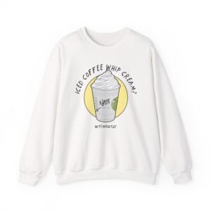 Nate Bargatze - Iced Coffee Whip Cream? Unisex Heavy Blend™ Crewneck Sweatshirt