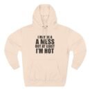 Alix Earle I May Be a a Mess but at Least I’m Hot Three-Panel Fleece Hoodie