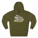 The Greatest Average American Nate Bargatze Three-Panel Fleece Hoodie
