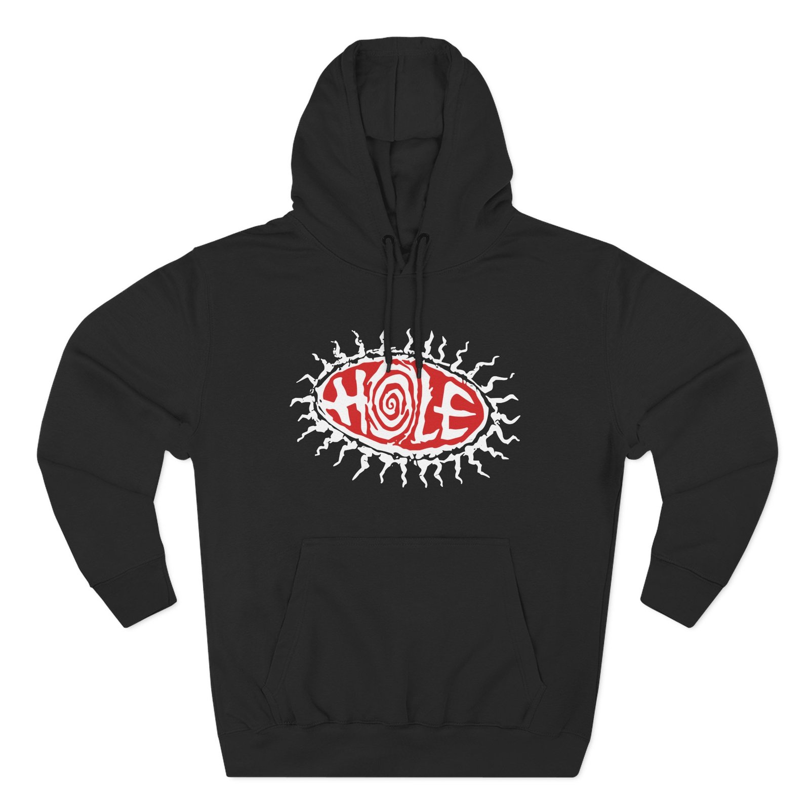 Manhead Hole Eyeball Three-Panel Fleece Hoodie