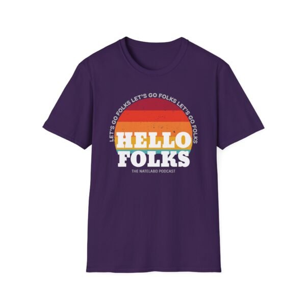Nate Bargatze Hello Folks Unisex Softstyle T-Shirt - Image 19