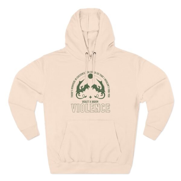 Fourth Wing Violet Violet and Xaden Three-Panel Fleece Hoodie - Image 7
