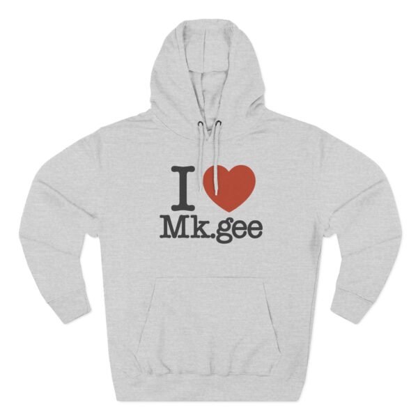Mkgee I Love Three-Panel Fleece Hoodie - Image 3