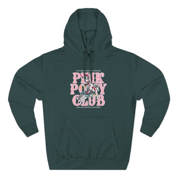 Chappell Roan Im Gonna Keep on Dancing Pink Pony Club Three-Panel Fleece Hoodie - Image 5