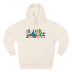 Lime Cordiale Logo Three-Panel Fleece Hoodie