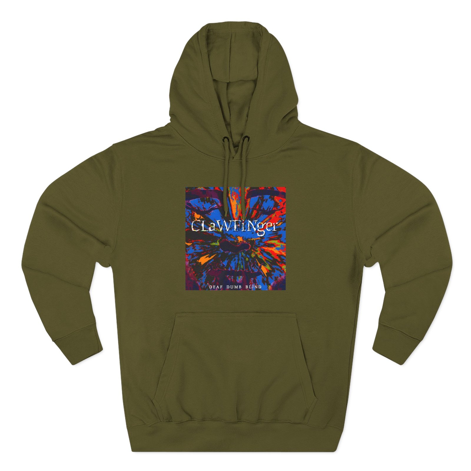 Clawfinger Deaf Dumb Blind 2 Album Cover Three-Panel Fleece Hoodie - Image 15