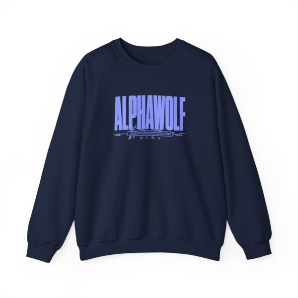 Alpha Wolf Half Living Things Unisex Heavy Blend™ Crewneck Sweatshirt - Image 5