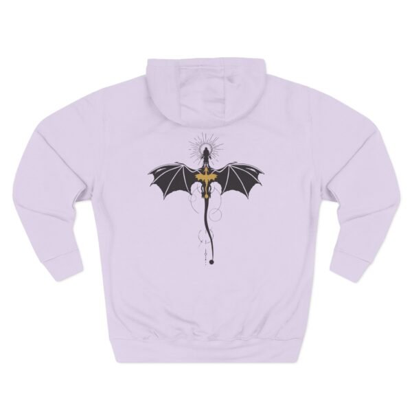 Fourth Wing Violet Sorrengail Dragon Relic Three-Panel Fleece Hoodie - Image 12