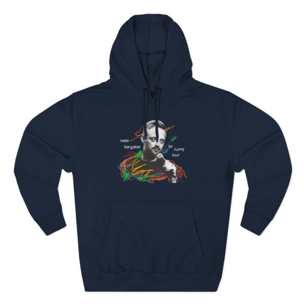 Nate Bargatze 2024 Be Funny Tour Three-Panel Fleece Hoodie - Image 7