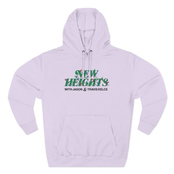 New Heights Podcast Holiday Lights Three-Panel Fleece Hoodie - Image 11