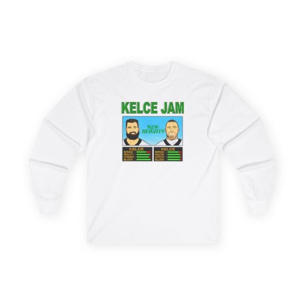 New Heights Kelce Jam Jason And Travis Unisex Ultra Cotton Long Sleeve Tee - Image 3