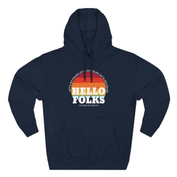 Nate Bargatze Hello Folks Three-Panel Fleece Hoodie - Image 11