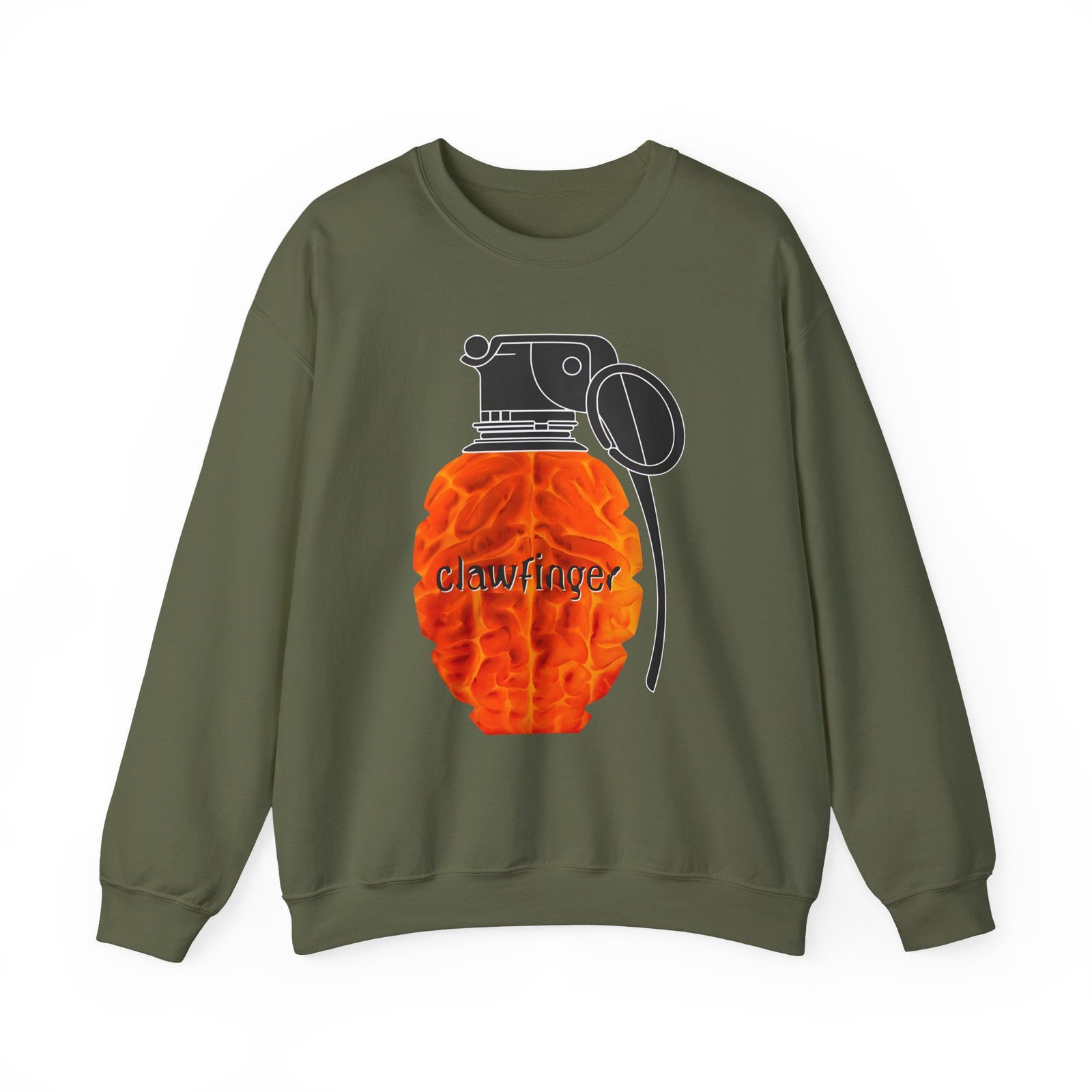 Clawfinger Use Your Brain Unisex Heavy Blend™ Crewneck Sweatshirt - Image 9