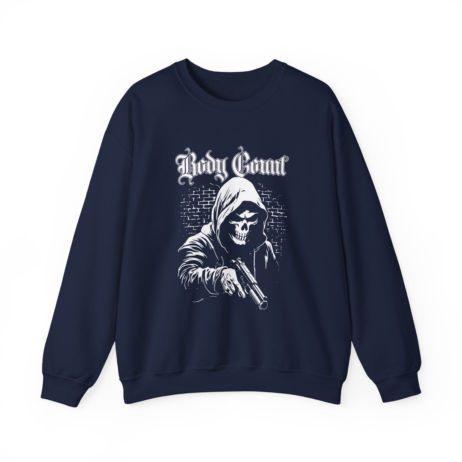 Body Count Hooded Skull Unisex Heavy Blend™ Crewneck Sweatshirt - Image 11