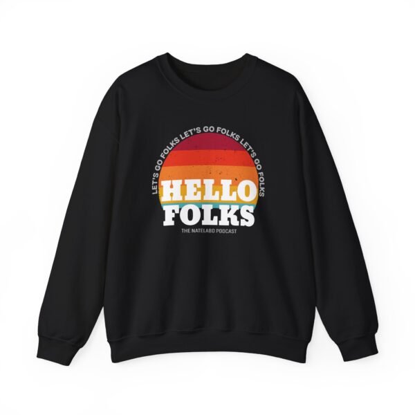 Nate Bargatze Hello Folks Unisex Heavy Blend™ Crewneck Sweatshirt