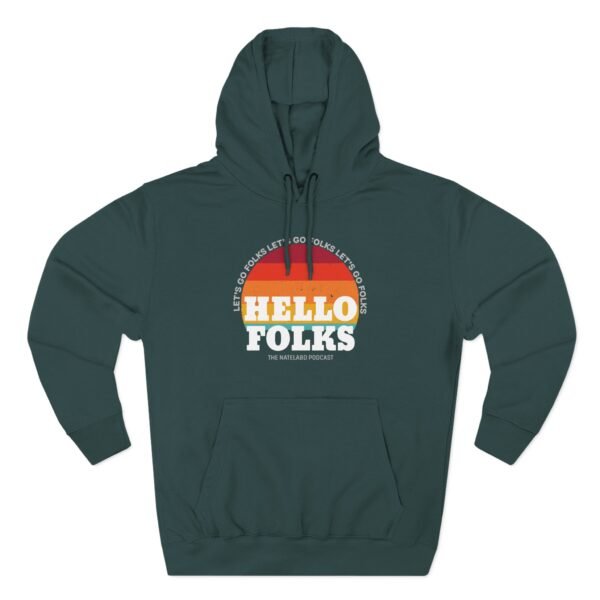 Nate Bargatze Hello Folks Three-Panel Fleece Hoodie - Image 7