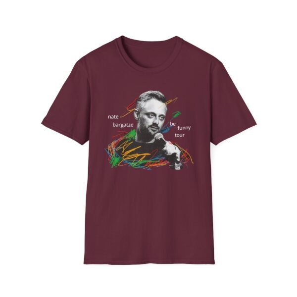Nate Bargatze 2024 Be Funny Tour Unisex Softstyle T-Shirt - Image 3