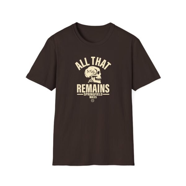 All That Remains Springfield Skull Unisex Softstyle T-Shirt - Image 5