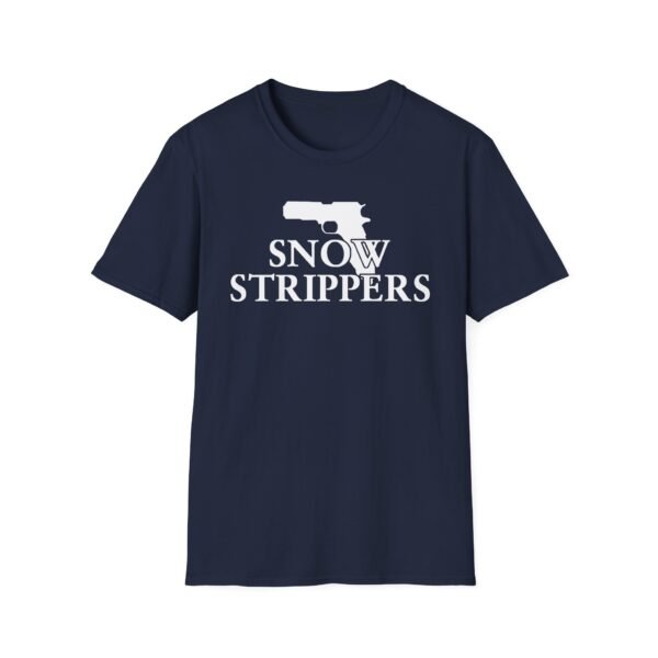 Snow Strippers Unisex Softstyle T-Shirt - Image 15