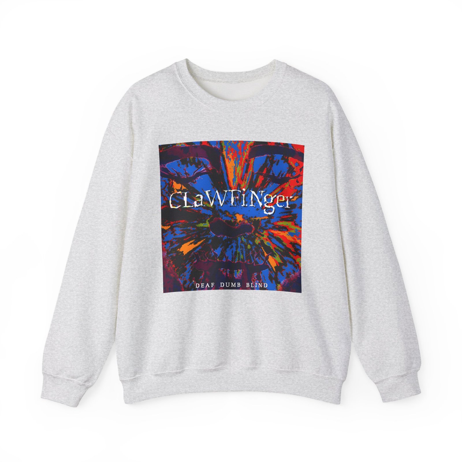 Clawfinger Deaf Dumb Blind 2 Album Cover Unisex Heavy Blend™ Crewneck Sweatshirt - Image 3