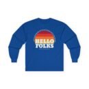 Nate Bargatze Hello Folks Unisex Ultra Cotton Long Sleeve Tee